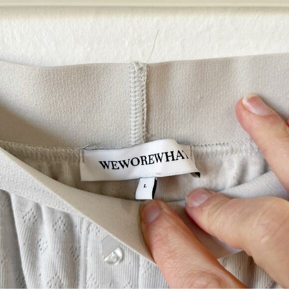 Weworewhat Gray Pointelle Pajama Pants Sz L - Picture 4 of 9